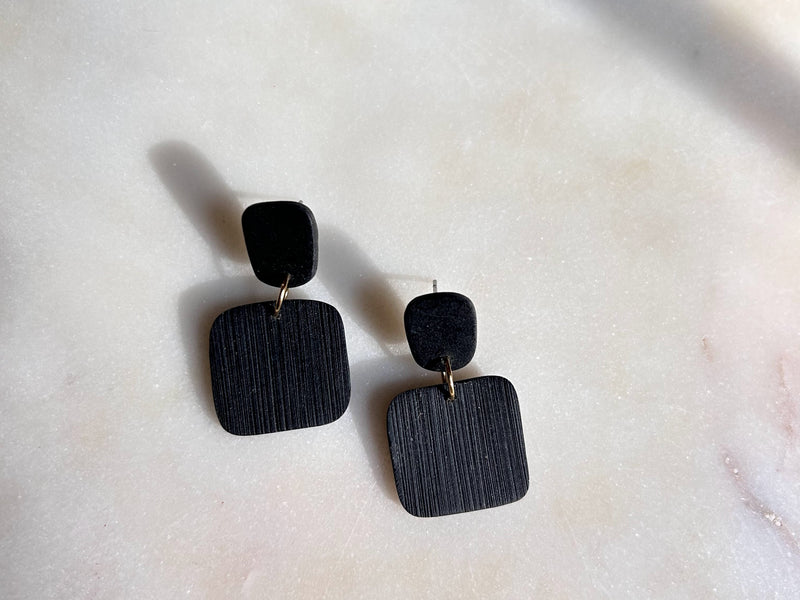 Textured Black Squares