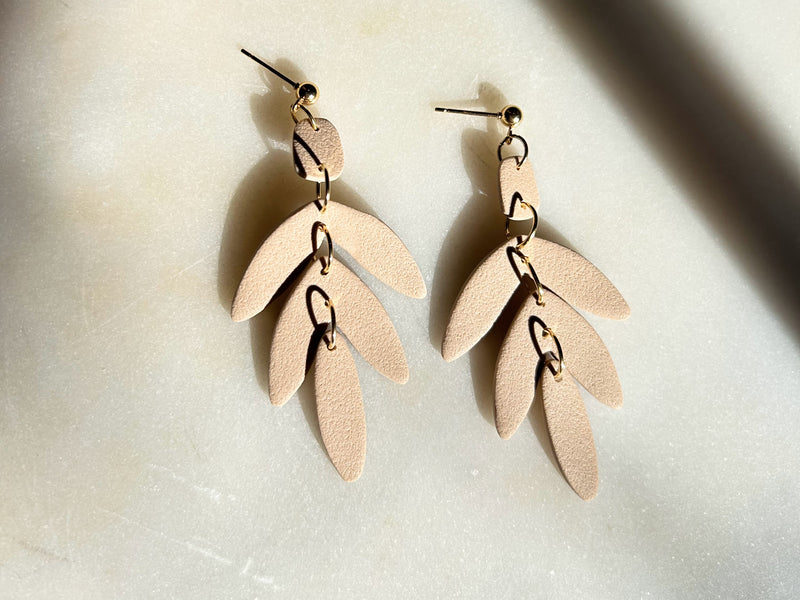 Textured Neutral Colored Dangles