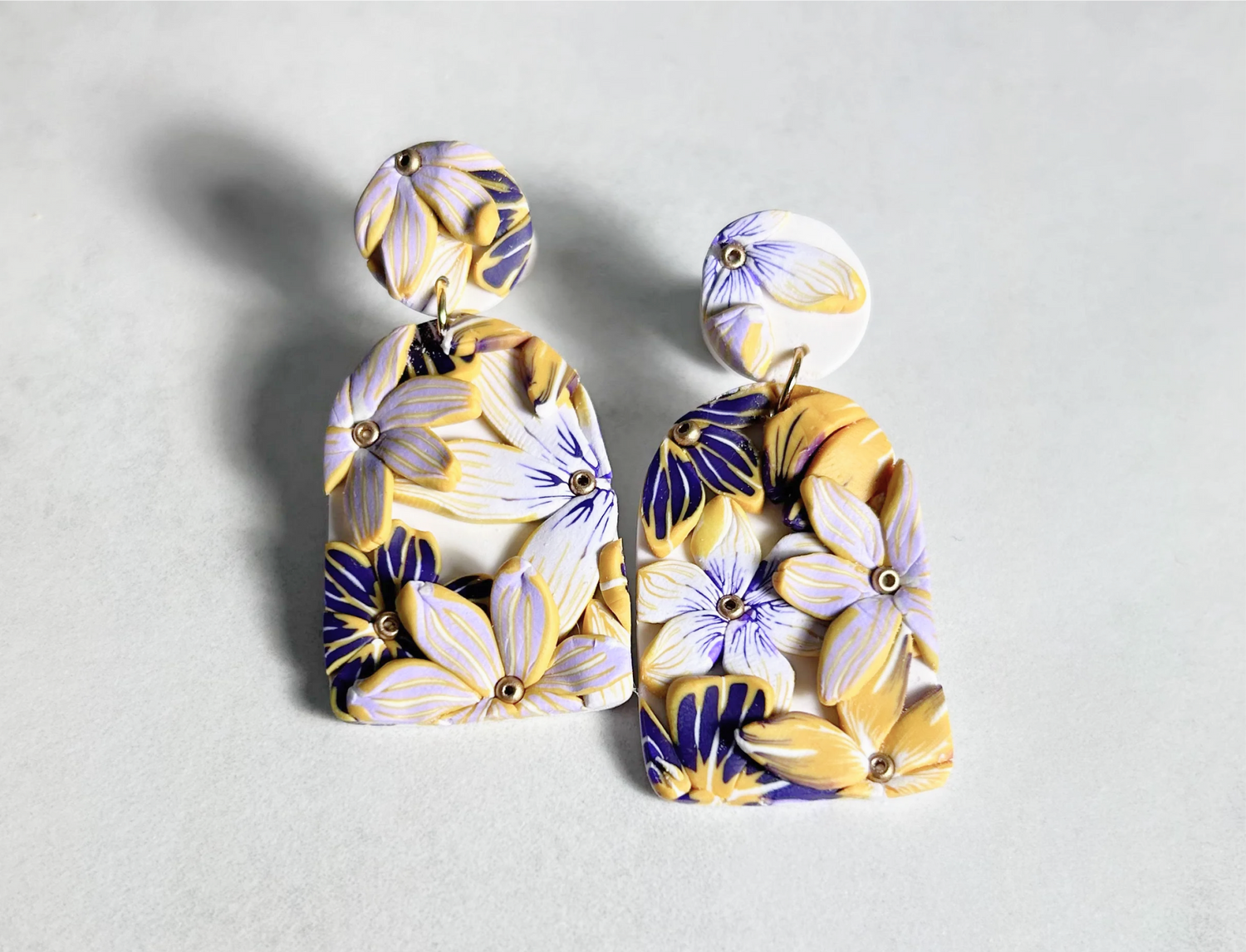 Purple and Gold Floral