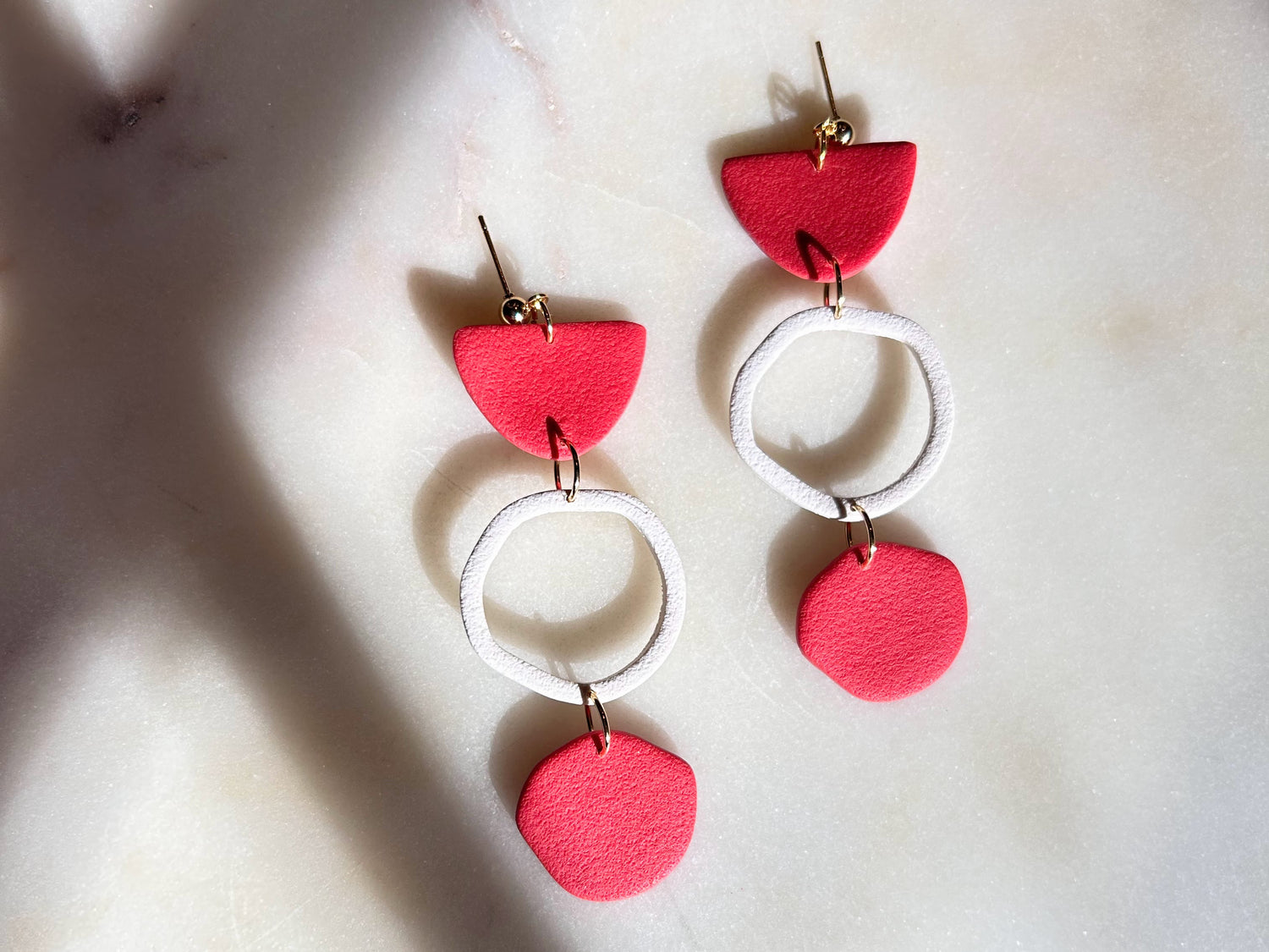 Red and White Dangle